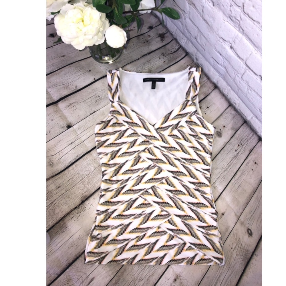 WHBM Geometric Print Blouse